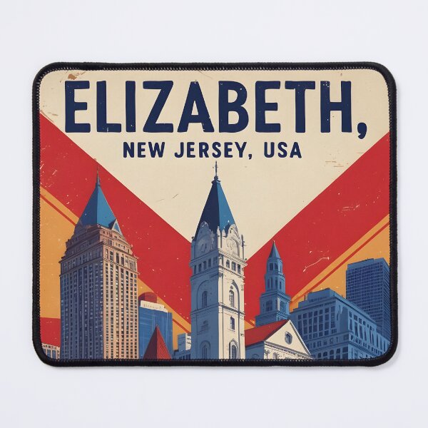 Item preview, Elizabeth New Jersey 1950s USA Vintage Travel Tourism designed and sold by TravelersGems.
