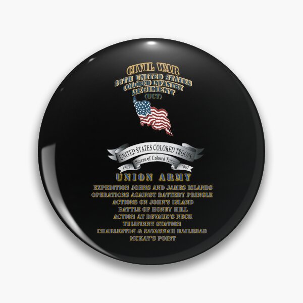 Item preview, Civil War - 26th United States Colored Infantry Regiment with USCT Bureau Banner - USA X 300 designed and sold by Military Insignia Products.