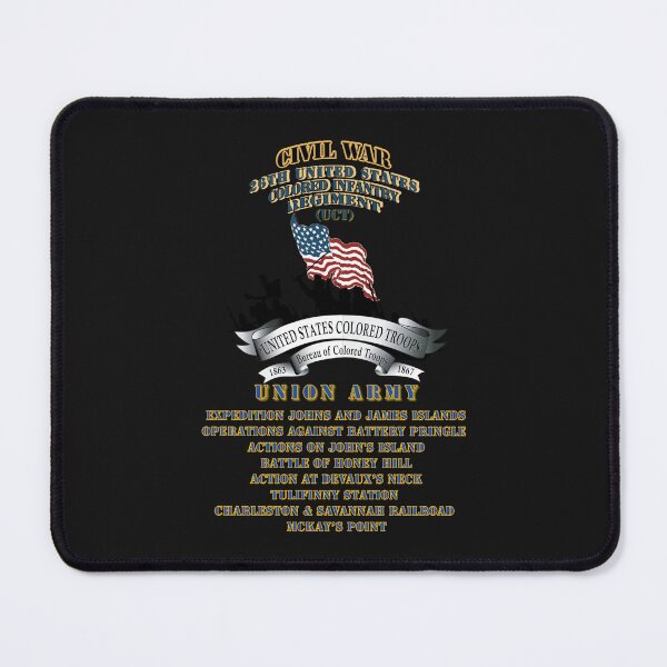 Item preview, Civil War - 26th United States Colored Infantry Regiment with USCT Bureau Banner - USA X 300 designed and sold by Military Insignia Products.