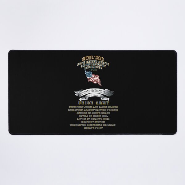 Item preview, Civil War - 26th United States Colored Infantry Regiment with USCT Bureau Banner - USA X 300 designed and sold by Military Insignia Products.