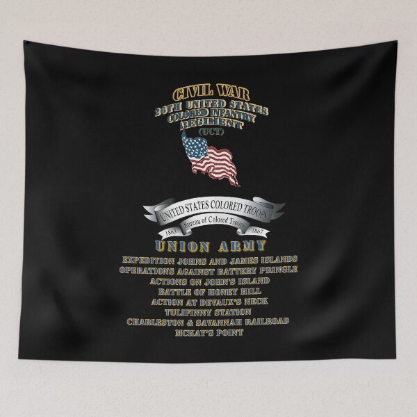 Item preview, Civil War - 26th United States Colored Infantry Regiment with USCT Bureau Banner - USA X 300 designed and sold by Military Insignia Products.