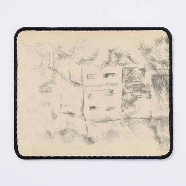 Item preview, The Mill by Paul Cézanne: Architectural Sketch Fine Art Poster designed and sold by artofuniverse.