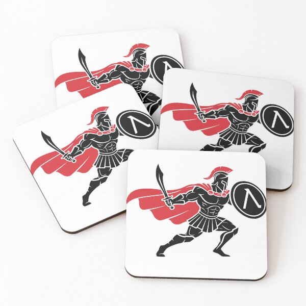 Item preview, Black and Red Spartan Mascot Spartan Warrior designed and sold by PixelStudioBe.