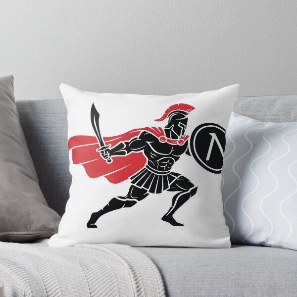 Artikelvorschau, Schwarz-rotes Spartan-Maskottchen, Spartanischer Krieger entworfen und verkauft von PixelStudioBe.