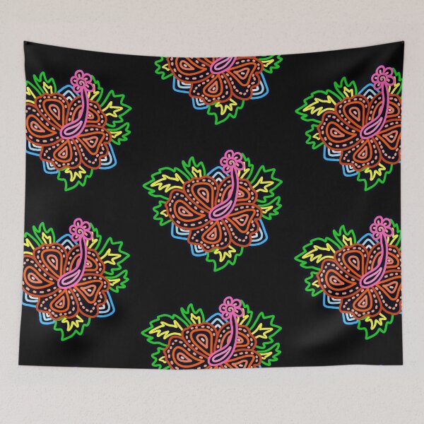 Item preview, Hibiscus panamanian flower sticker designed and sold by DesignPMG.