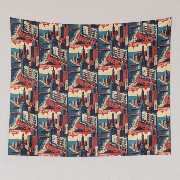 Item preview, South Brunswick New Jersey 1950s USA Vintage Travel Tourism designed and sold by TravelersGems.