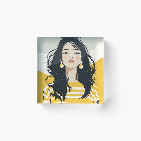 Item preview, The Pastel Stripe Portrait designed and sold by Retro Type.