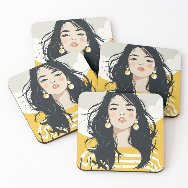 Item preview, The Pastel Stripe Portrait designed and sold by Retro Type.