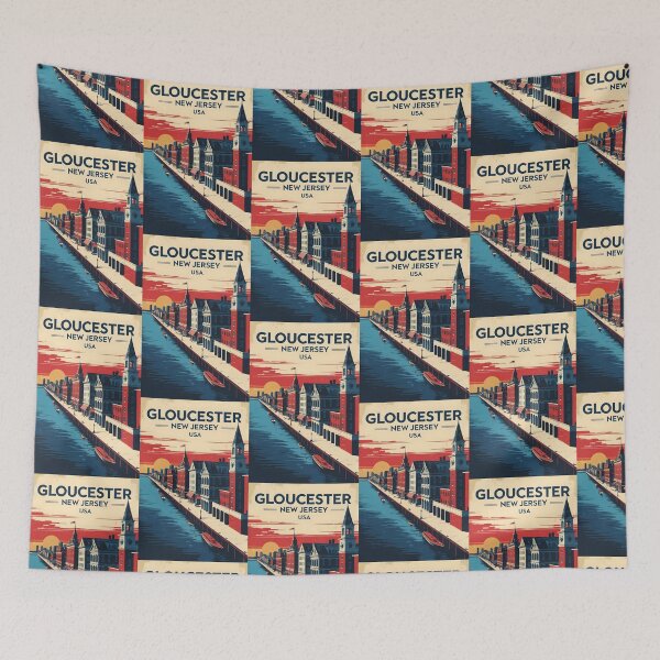 Item preview, Gloucester New Jersey 1950s USA Vintage Travel Tourism designed and sold by TravelersGems.