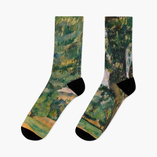 Item preview, The Neighborhood of Jas De Bouffan by Paul Cézanne: Tranquil Landscape Poster designed and sold by artofuniverse.
