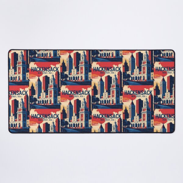 Item preview, Hackensack New Jersey 1950s USA Vintage Travel Tourism designed and sold by TravelersGems.