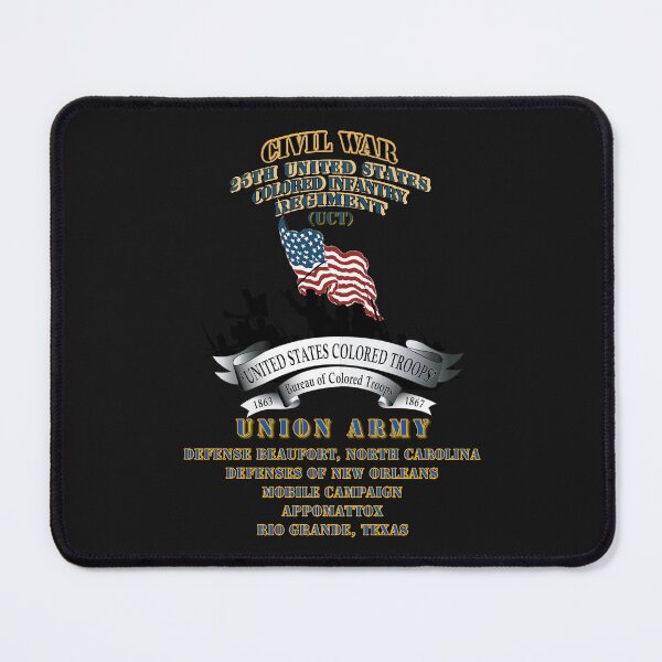 Item preview, Civil War - 25th United States Colored Infantry Regiment with USCT Bureau Banner - USA X 300 designed and sold by Military Insignia Products.