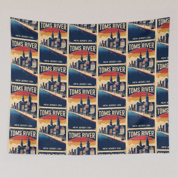Item preview, Toms River New Jersey 1950s USA Vintage Travel Tourism designed and sold by TravelersGems.