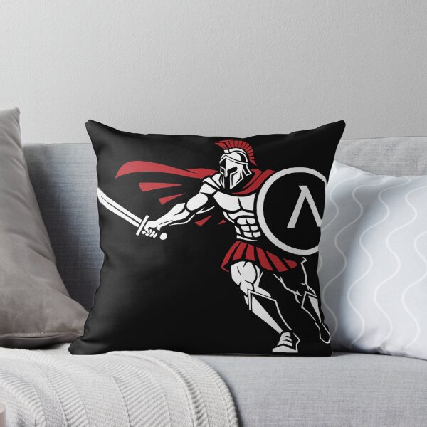 Artikelvorschau, Spartanischer Angriff Schwert Schild Maskottchen Spartan entworfen und verkauft von PixelStudioBe.
