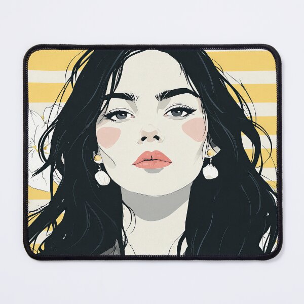 Item preview, Minimalist Maiden in Yellow designed and sold by Retro Type.