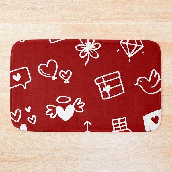 Item preview, Cute Love Icons Seamless Pattern designed and sold by Print culturee.