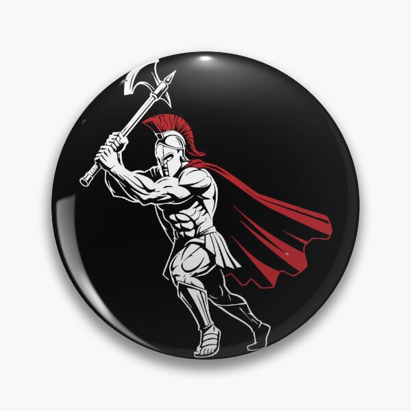 Item preview, Spartan Warrior Axe Mascot Spartan Axeman designed and sold by PixelStudioBe.