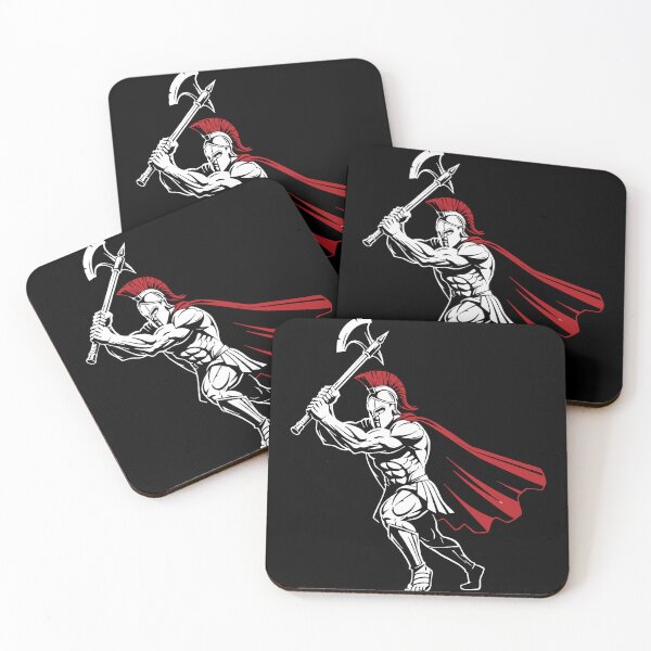 Item preview, Spartan Warrior Axe Mascot Spartan Axeman designed and sold by PixelStudioBe.