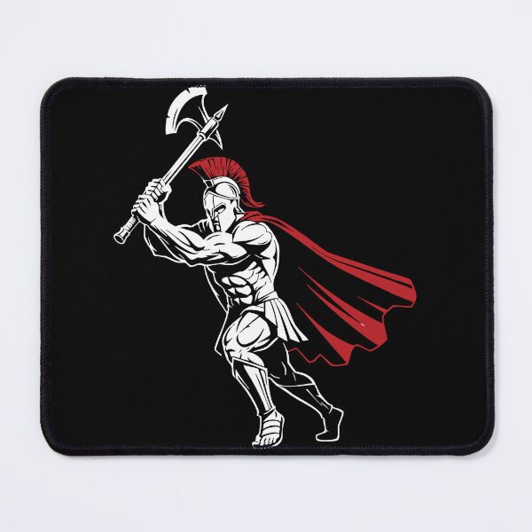 Item preview, Spartan Warrior Axe Mascot Spartan Axeman designed and sold by PixelStudioBe.