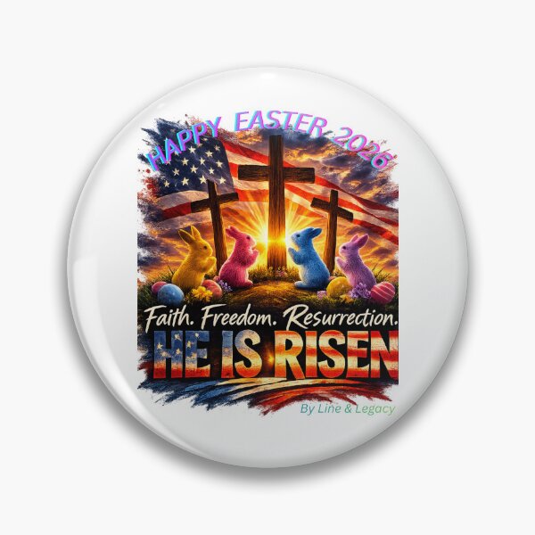 Item preview, Faith Freedom Resurrection – He Is Risen Easter 2026 Christian Patriotic Shirt designed and sold by lineandlegacy.