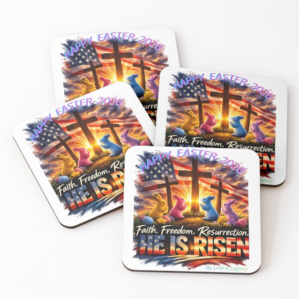 Item preview, Faith Freedom Resurrection – He Is Risen Easter 2026 Christian Patriotic Shirt designed and sold by lineandlegacy.