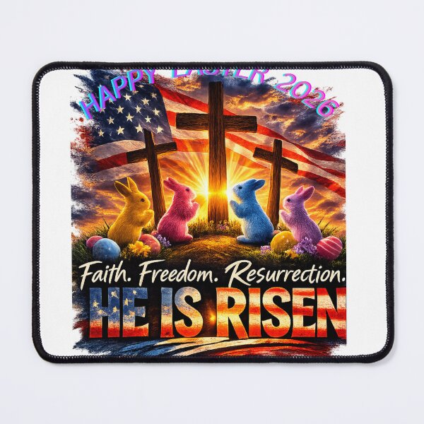 Item preview, Faith Freedom Resurrection – He Is Risen Easter 2026 Christian Patriotic Shirt designed and sold by lineandlegacy.