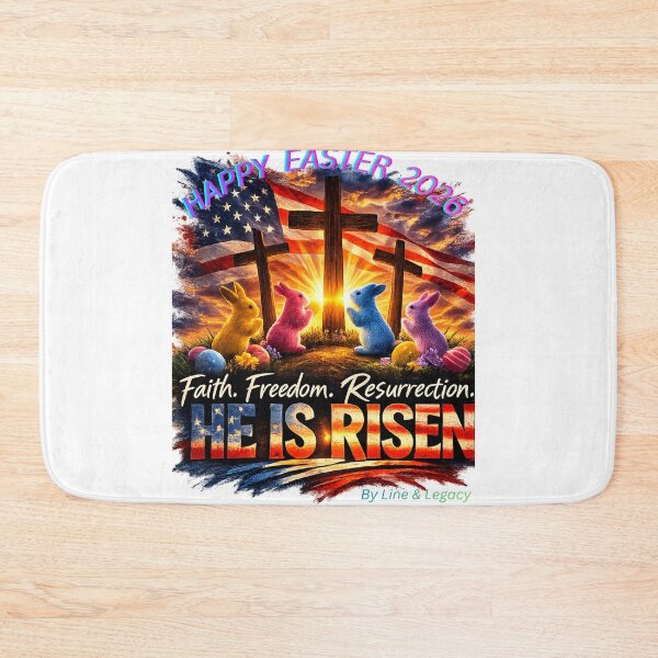 Item preview, Faith Freedom Resurrection – He Is Risen Easter 2026 Christian Patriotic Shirt designed and sold by lineandlegacy.