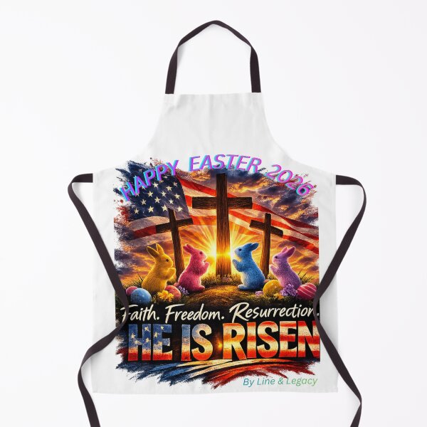 Item preview, Faith Freedom Resurrection – He Is Risen Easter 2026 Christian Patriotic Shirt designed and sold by lineandlegacy.