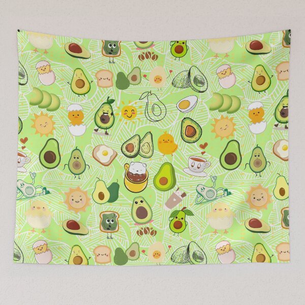 Artikelvorschau, Kawaii süße Avocado entworfen und verkauft von Oits.