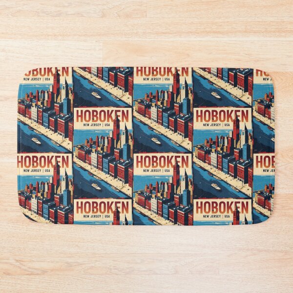 Item preview, Hoboken New Jersey 1950s USA Vintage Travel Tourism designed and sold by TravelersGems.