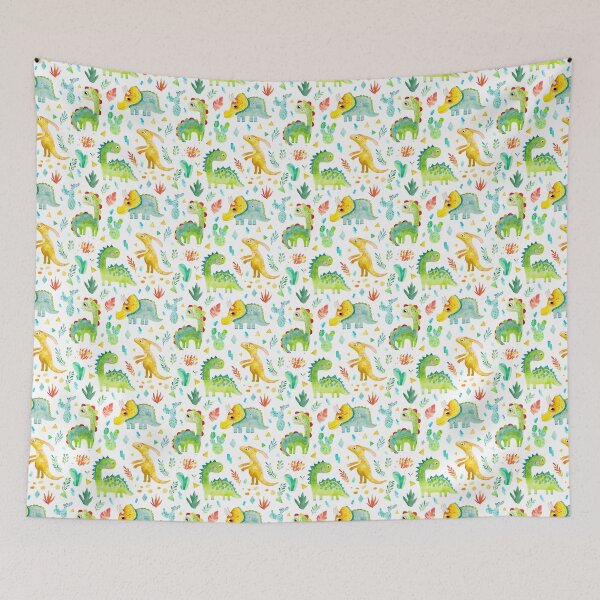 Item preview, Cute Dinosaur Wrapping Paper for Kids – Cartoon Dino Gift Wrap for Birthdays designed and sold by The Unplugged Boss.