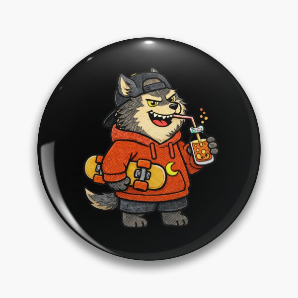 Item preview, Skater Werewolf – Funny Halloween Werewolf Skateboard Mascot designed and sold by ColorSplash123.