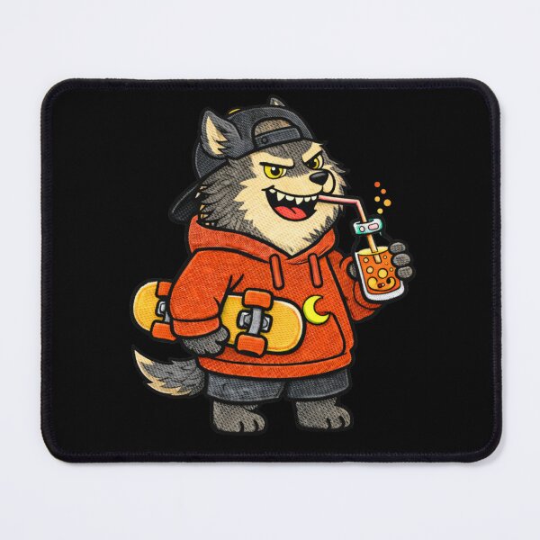 Item preview, Skater Werewolf – Funny Halloween Werewolf Skateboard Mascot designed and sold by ColorSplash123.