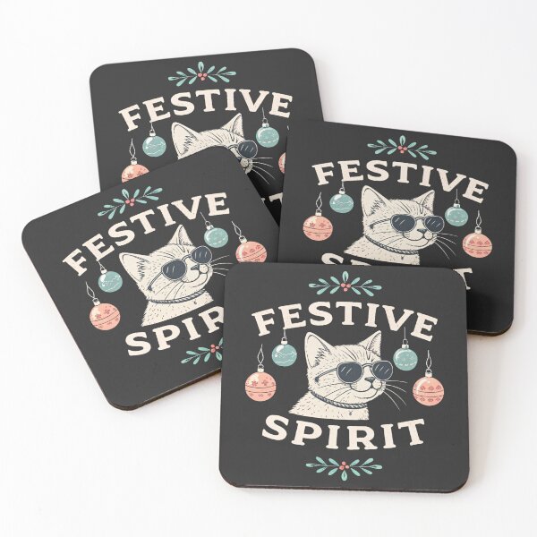 Item preview, Festive Spirit Cat – Holiday Mode Activated ?? designed and sold by Artiviose.