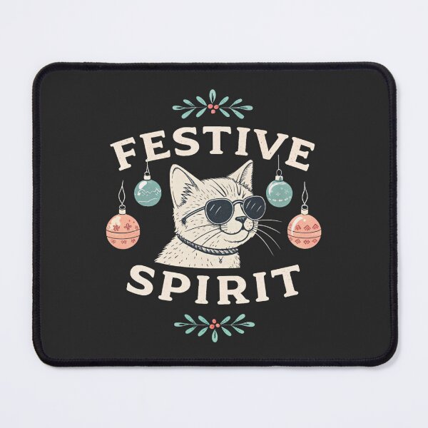 Item preview, Festive Spirit Cat – Holiday Mode Activated ?? designed and sold by Artiviose.
