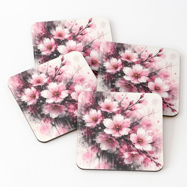Item preview, Abstract Cherry Blossom Art Pink White designed and sold by giachem99.