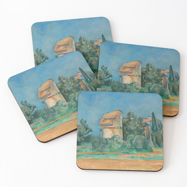 Item preview, The Pigeon Tower at Bellevue by Paul Cézanne: Post Impressionist Landscape Poster designed and sold by artofuniverse.