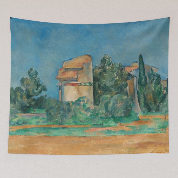 Item preview, The Pigeon Tower at Bellevue by Paul Cézanne: Post Impressionist Landscape Poster designed and sold by artofuniverse.