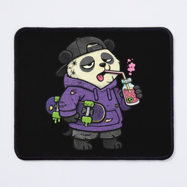 Item preview, Zombie Skate Panda – Funny Halloween Zombie Panda Mascot designed and sold by ColorSplash123.