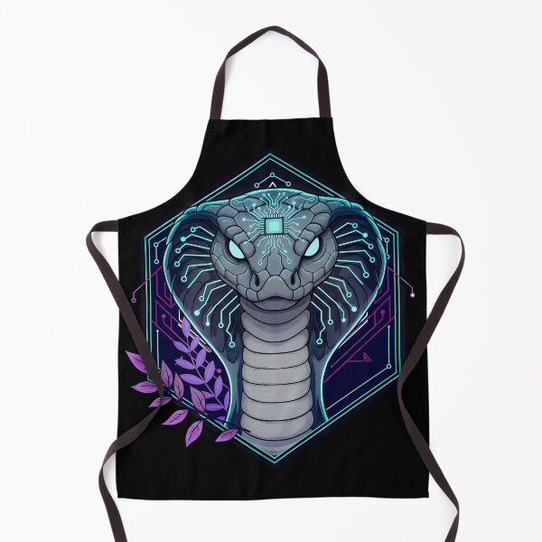 Item preview, Cyber Cobra Tech Art - Futuristic Neon Circuit Snake Illustration designed and sold by AbulailArt.