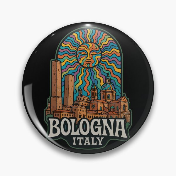 Item preview, Bologna Italy Trippy Art Travel designed and sold by TomFrontierArt.