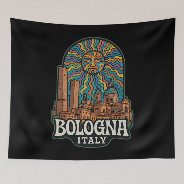 Item preview, Bologna Italy Trippy Art Travel designed and sold by TomFrontierArt.