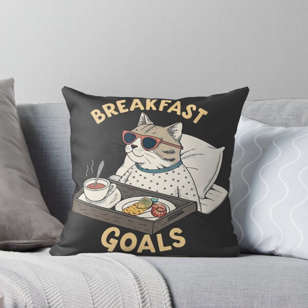 Item preview, Breakfast Goals Cat – Living the Dream ?? designed and sold by Artiviose.