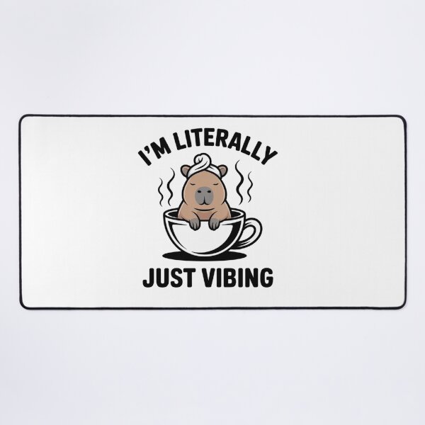 Item preview, Funny Matcha Capybara Literally Just Vibing Meme designed and sold by Mr-wow.