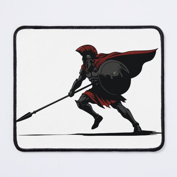 Item preview, Spartan Shadow and Spear Mascot Spartan Stealth designed and sold by PixelStudioBe.