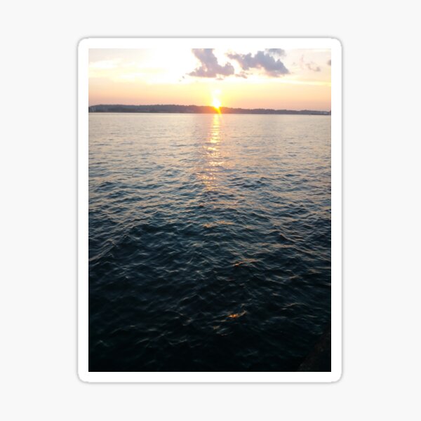 Sea, Water, Sunset, Reflection, #Sea, #Water, #Sunset, #Reflection Sticker