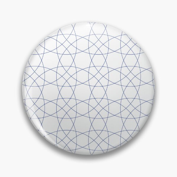Item preview, Indigo Abstract Interlaced Geometric Waves Pattern designed and sold by SurfaceLab.
