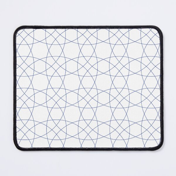 Item preview, Indigo Abstract Interlaced Geometric Waves Pattern designed and sold by SurfaceLab.