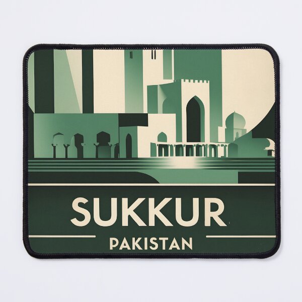 Item preview, Sukkur Pakistan Retro Vintage Travel Souvenir designed and sold by TravelersGems.