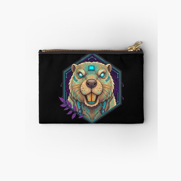 Item preview, Cybernetic Mecha Beaver - Futuristic Sci-Fi Animal Graphic designed and sold by AbulailArt.